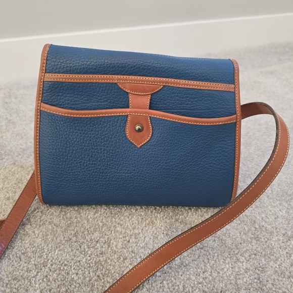 Dooney & Bourke Navy and Tan Crossbody Bag - Picture 2 of 3